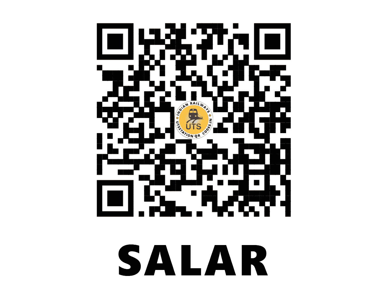 UTS QR Code for SALAR - SALE (ER - WEST BENGAL)